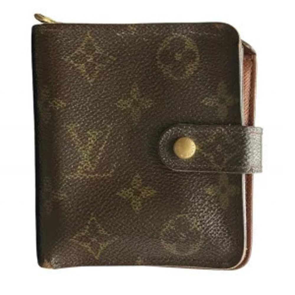 Louis Vuitton Monogram Compact Zip Bi fold Wallet
